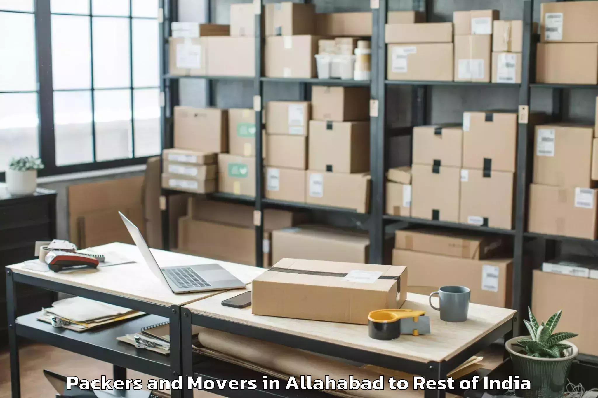 Reliable Allahabad to Pulwama Packers And Movers